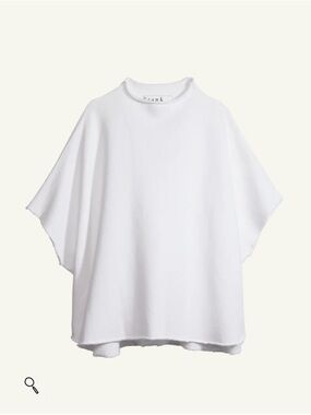 Frank & Eileen White triple terry funnel neck capelet. ORIG. $228